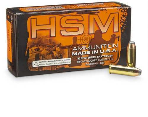 45 Colt 50 Rounds Ammunition HSM 300 Grain Jacketed Soft Point